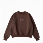 7050 basic sweat shirt (brown)