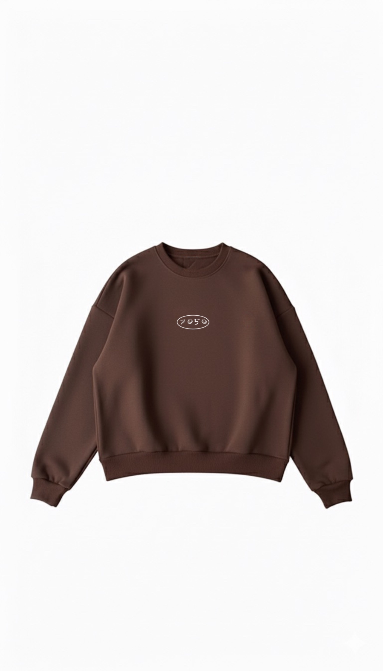 7050 basic sweat shirt (brown)